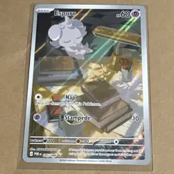 Pokemon TCG Espurr 60 HP Basic Psychic Holo Card 095/088 English - Image 1