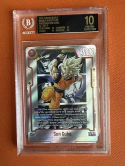 Dragon Ball Super Card Game Son Goku SB02-004 BGS Black Label 10 Manga Pop 10 - Image 1