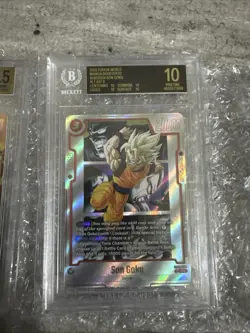 Dragon Ball Super Card Game Son Goku SB02-004 BGS Black Label 10 Manga Pop 10 - Image 3