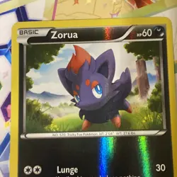 Zorua 70/114 reverse holo. Pokemon card. Black & white base NM - Image 3