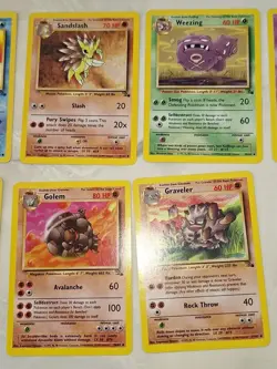 pokemon original fossil cards 1999/2000 + jungle cards - Image 4