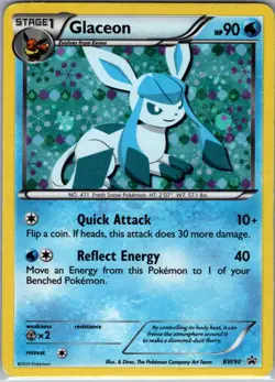 Glaceon BW90 Black and White Promos HP Pokemon Card - Image 1