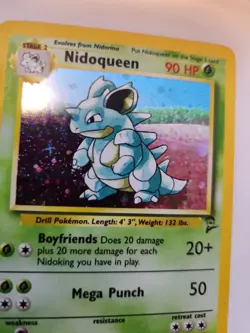 Nidoqueen Base Set 2 Holo Pokemon Card WOTC - Image 2