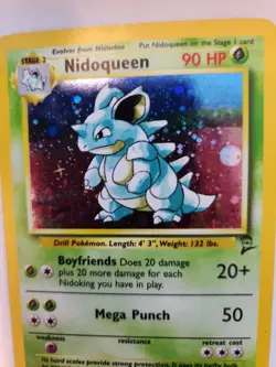 Nidoqueen Base Set 2 Holo Pokemon Card WOTC - Image 4