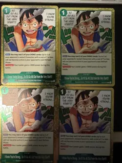 One Piece TCG I Know You’re Strong… OP13-040 X4 Playset English Card Game CCG - Image 1