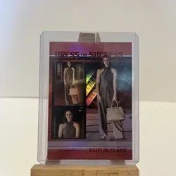 2025 Panini Caitlin Clark Chronicled Red Holo Foil #61 Dress For Success WNBA - Image 1