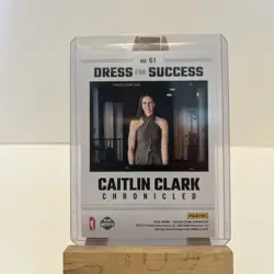 2025 Panini Caitlin Clark Chronicled Red Holo Foil #61 Dress For Success WNBA - Image 2