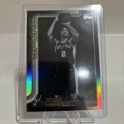 2025-26 Topps Flagship Basketball Dylan Harper Rookie Blackout Holo Foil SSP RC - Image 1