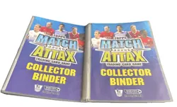 Topps Match Attax 2008/09 EMPTY BINDER X2. NO CARDS! Fair Condition - Image 1
