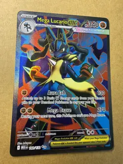 Pokemon Cards Mega Lucario ex 160/132 Mega Evolution Ultra Rare M/NM - Image 1