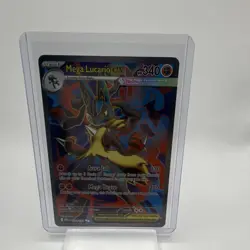 Pokemon Mega Lucario EX 160/132 Mega Evolution Illustration Rare Holo - Image 1