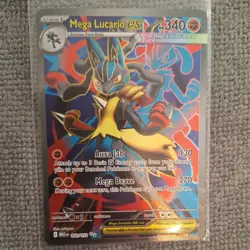 Pokemon TCG Mega Lucario EX 160/132 Ultra Rare Holo NM Mega Evolutions Full Art - Image 1