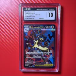 Pokemon Mega Lucario ex 160/132 Me01 Mega Evolution Ultra Rare Holo CGC 10 - Image 1