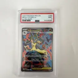 Pokemon Mega Lucario EX Ultra Rare Holo Me01: Mega Evolution 160/132 PSA 9 2025 - Image 1