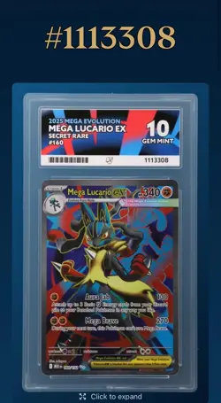 Mega Lucario EX - 160/132 - Mega Evolution - ACE 10 - Pokemon TCG - Image 5