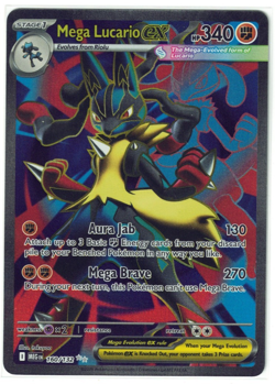 Mega Lucario ex 160/132 - Mega Evolutions Base Set Pokemon TCG - Image 1