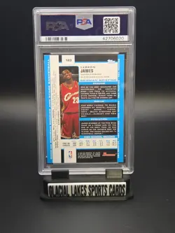 2003 Bowman Rookies & Stars #123 LeBron James RC Rookie Gem Mint PSA 10 - Image 2