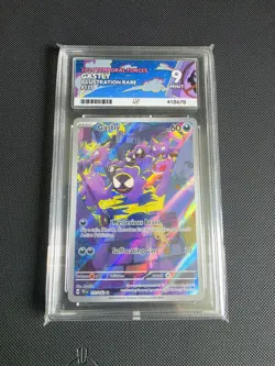 Pokemon TCG Gastly Holo Illustration Rare Card 177/162 Temporal Forces Ace 9 - Image 1