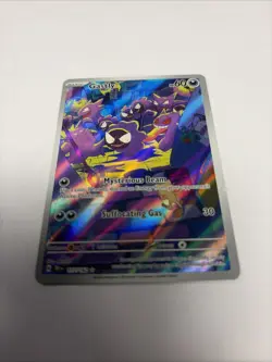 Pokemon TCG Gastly Holo Illustration Rare Card 177/162 Temporal Forces - Image 2