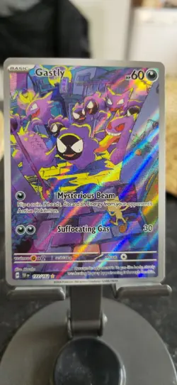 Pokemon TCG Gastly 177/162 Temporal Forces Holo Illustration Rare Card - Image 1