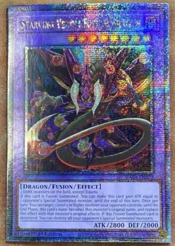 Yugioh Starving Venom Fusion Dragon RA04-EN272 Quarter Century Rare 1st Ed NM - Image 1