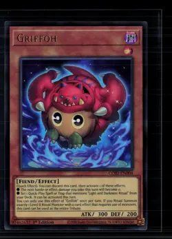 Yu-Gi-Oh! Griffoh Chaos Origins Ultra Rare • CORI-EN004 1st Edition - Image 1