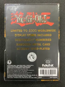 YUGIOH Celtic Guardian 24 Karat Gold Plated Limited Edition - Image 2