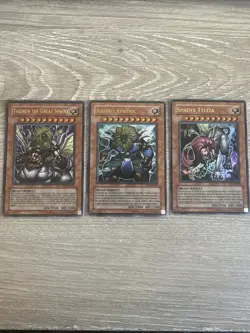 Yu-Gi-Oh! Sphinx Trio LP EP1-EN001, 002,003 Telia, Andro, Theinen the Great - Image 1