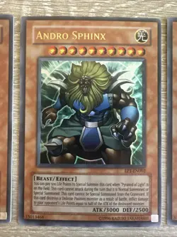 Yu-Gi-Oh! Sphinx Trio LP EP1-EN001, 002,003 Telia, Andro, Theinen the Great - Image 3