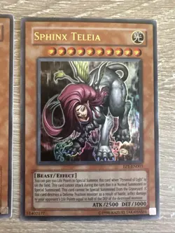 Yu-Gi-Oh! Sphinx Trio LP EP1-EN001, 002,003 Telia, Andro, Theinen the Great - Image 4
