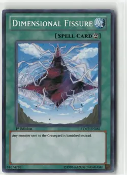 Dimensional Fissure RYMP-EN081 Secret Rare 1st Edition LP - Image 1