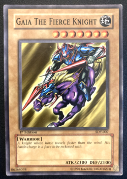Yu-Gi-Oh! Gaia The Fierce Knight - SDY-007 1st Edition HP - First Ed, Yugioh - Image 1