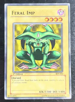 Feral Imp SDY-002 Starter Deck: Yugi 1st Edition LP - Image 1