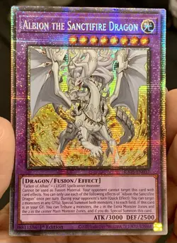 Yugioh Albion the Sanctifire Dragon RA05-EN037 Starlight Rare 1st Ed NM w/Track - Image 1