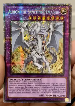 Yugioh Albion the Sanctifire Dragon RA05-EN037 Starlight Rare 1st Ed NM w/Track - Image 2