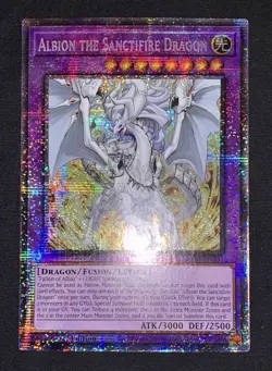 Yugioh Albion the Sanctifire Dragon RA05-EN037 Starlight Rare 1st Ed NM w/Track - Image 3