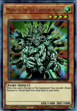 Manju of the Ten Thousand Hands GFP2-EN099 Ultra Rare Yu-Gi-Oh 1st Edition NM/M - Image 1
