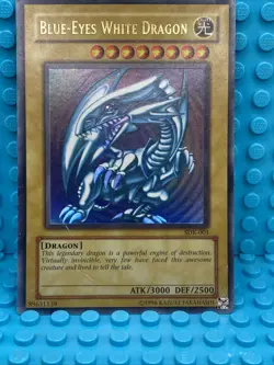 Yugioh Blue-Eyes White Dragon SDK-001 Damaged - Image 2