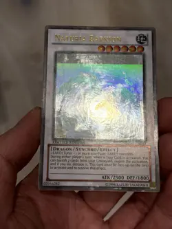 Yugioh Misprint Naturia Barkion Foil Shift Ghost Gold Rare GLD5 MP - Image 5
