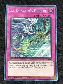 YUGIOH ICE DRAGON'S PRISON MP21-EN155 1ST SECRET NM - Image 1