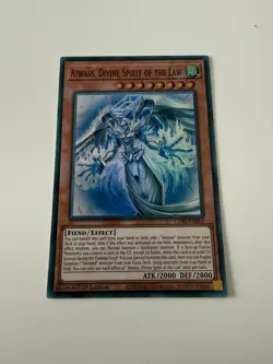 Yu-Gi-Oh! Aiwass Divine Spirit Of The Law CORI-EN016 Super Rare Mint 1st Edition - Image 1