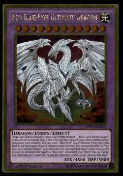 Neo Blue-Eyes Ultimate Dragon Dark Side of Dimensions Gold Edition MVP1-ENG01 LP - Image 1