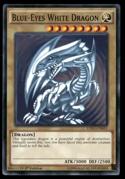 Blue-Eyes White Dragon (Version 2) Legendary Decks II LDK2-ENK01 Yugioh LP - Image 1