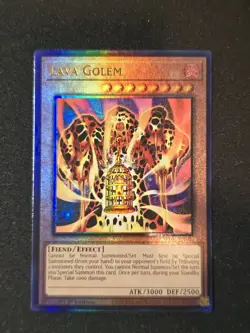 Yugioh! Lava Golem - RA01-EN001 - Prismatic Ultimate rare 1st Edition - PUR - Image 1