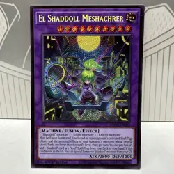Yugioh TCG - El Shaddoll Meshachrer (BLGG-EN022) - Secret Rare - 1st Edition NM - Image 1