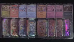 Pokemon Prismatic Evolutions Mini Tins Complete Set (Empty+coins+card art+holo) - Image 1
