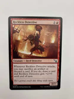 Reckless Detective Murders at Karlov Manor MTG Regular Magic Card Free Shipping - Image 1