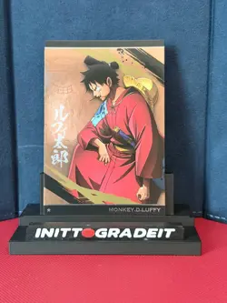Monkey D. Luffy No.4-04 Japanese One Piece Wafer Card SEALED J11 NM Holo - Image 1