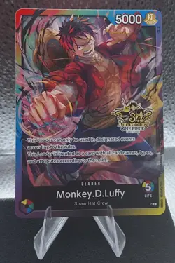 Monkey D Luffy Leader - P - 3rd Anniversary Stamped Promo - Image 4