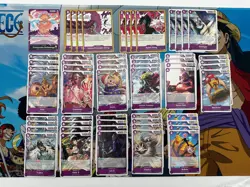 One Piece TCG OP14 Donquixote Doflamingo Base Deck w/ 10 Don! - NM English - Image 1
